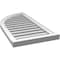 Ekena Millwork Quarter Round Top Left Surface Mount PVC Gable Vent w/ 2"W x 2"P Brickmould Sill Frame, 18"W x 36"H GVPQL18X3603SF - alternate 5